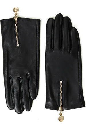 Twin-Set Oval T leather gloves