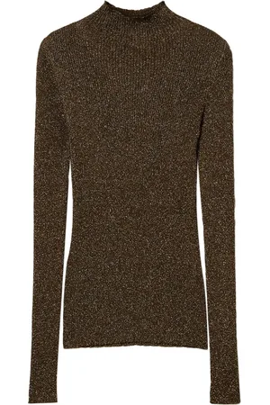 Twin-Set High-neck lurex sweater