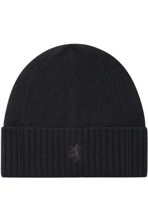 PRINGLE OF SCOTLAND Ribbed-edge cashmere beanie