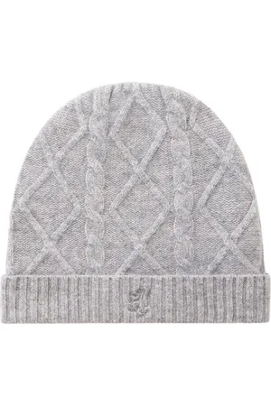 PRINGLE OF SCOTLAND Cable-knit cashmere beanie