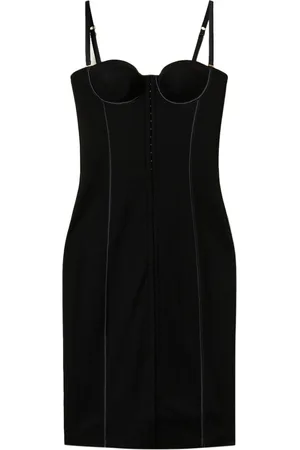 Twin-Set Hooked bustier midi dress