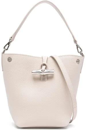 Longchamp Mini Le Roseau leather bucket bag
