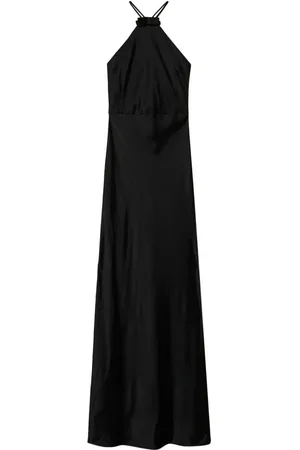 Twin-Set Halterneck satin dress