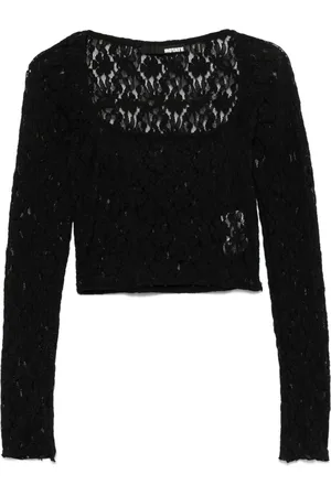 ROTATE Lace long-sleeve top