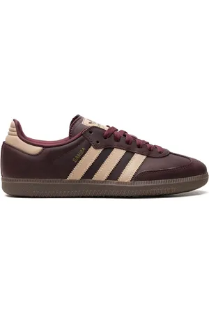 adidas Samba OG "Maroon/Crystal Sand/Gold Metallic" sneakers