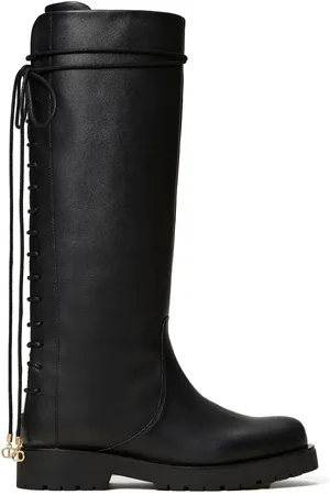 Twin-Set Lace-up leather boots