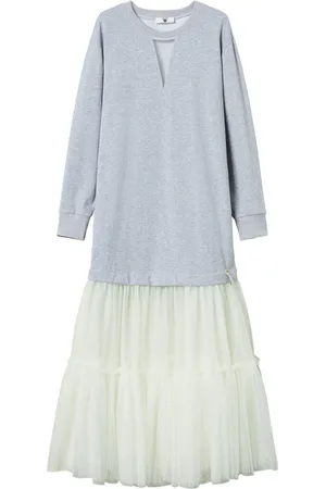 Twin-Set Layered maxi dress