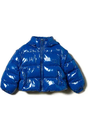 Twin-Set Logo-embroidered puffer jacket