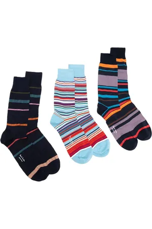 Paul Smith Stripped calf-length socks (pack of three)