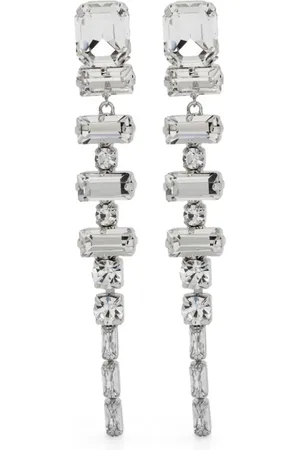 Maje Rhinestone-embellished drop earrings