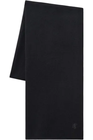 PRINGLE OF SCOTLAND Logo-embroidered cashmere scarf