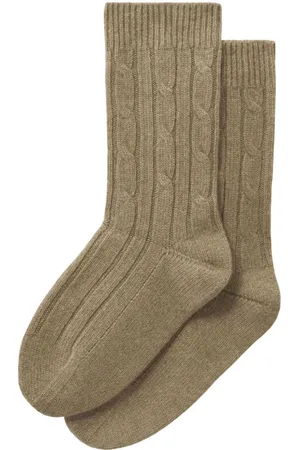PRINGLE OF SCOTLAND Cable-knit socks