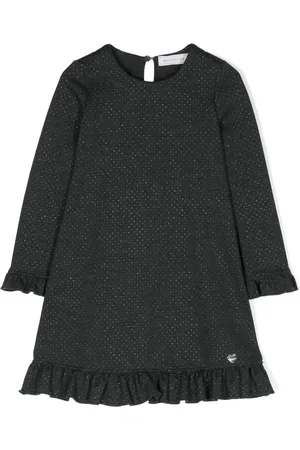 MONNALISA Polka dot ruffle-trim dress