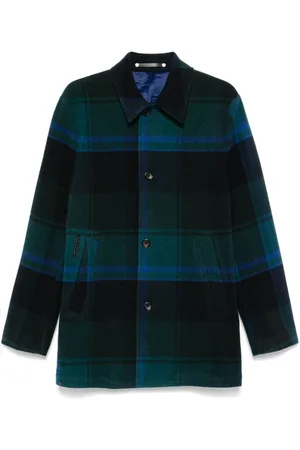 Paul Smith Plaid-check coat