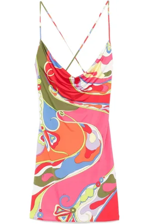 Puccini Orchidee-print dress
