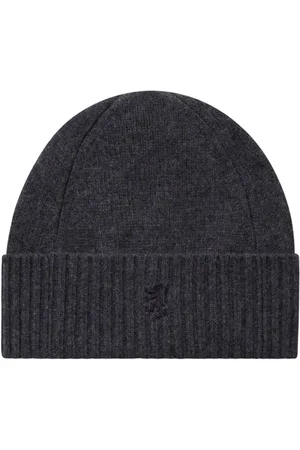 PRINGLE OF SCOTLAND Ribbed-edge cashmere beanie