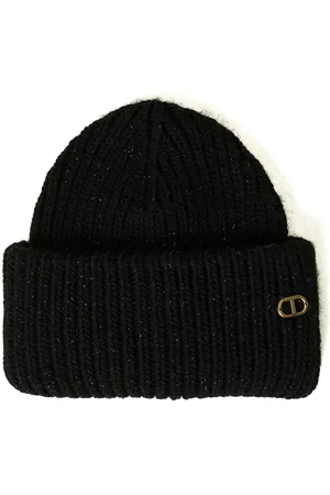 Twin-Set Oval T ribbed knit beanie