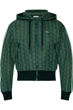 Lacoste Jacquard monogram hooded jacket