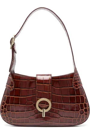 Sandro Logo-debossed leather shoulder bag