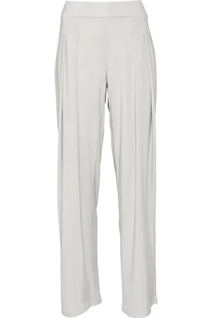 Norma Kamali Pleated straight trousers