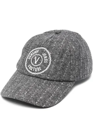 VERSACE Logo-print cap