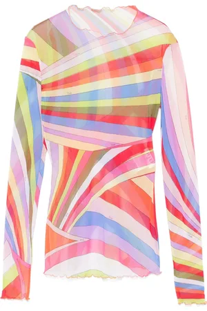 Puccini Iride-print top