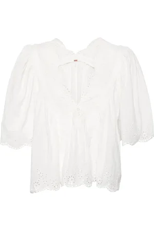 Free People Costa eyelet top