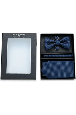 M. Moustache Dotted bow tie set