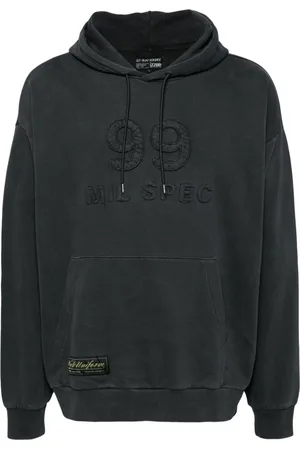 Izzue Slogan-embossed hoodie