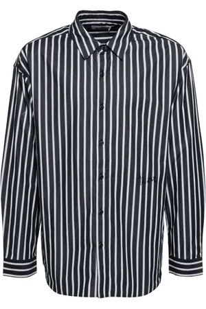 Izzue Horizontal stripe pattern cotton shirt