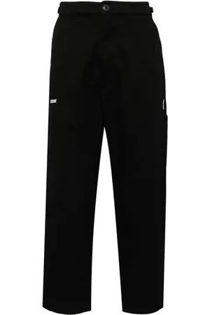 Izzue Logo-embroidered casual trousers