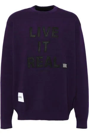 Izzue Appliqu?? slogan jumper