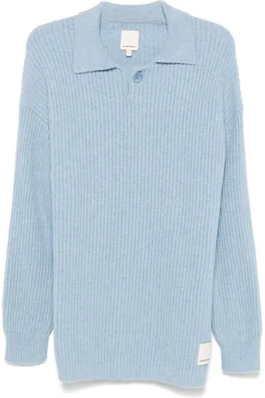 Emporio Armani Ribbed-knit polo shirt