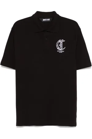 Roberto Cavalli Logo-embroidered polo shirt