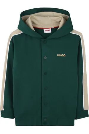 HUGO BOSS Hooded fleece cardigan