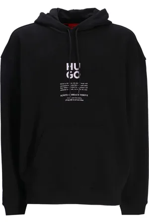 HUGO BOSS Printed cotton hoodie