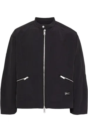 FIVE CM Logo-patch zip-up jacket