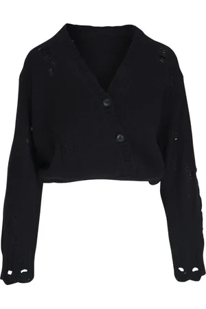 R13 Crossover distressed cashmere cardigan