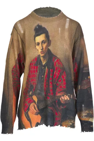 R13 Graphic-print jumper