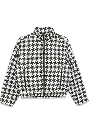 HUGO BOSS Houndstooth-print water-repellent puffer jacket