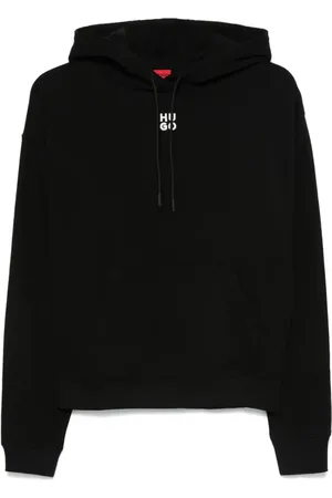 HUGO BOSS Cotton-terry stacked-logo sweatshirt
