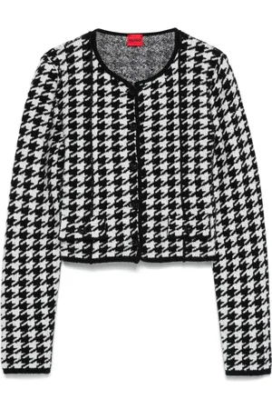 HUGO BOSS Houndstooth-pattern cardigan