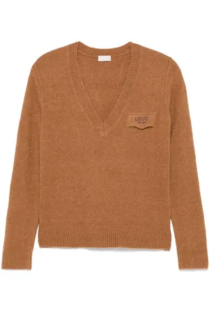 Liu Jo Logo-embroidered sweater