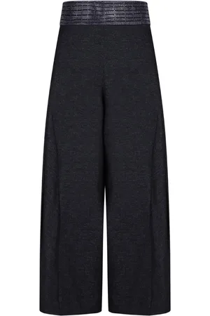 GENNY Wide-leg cropped trousers