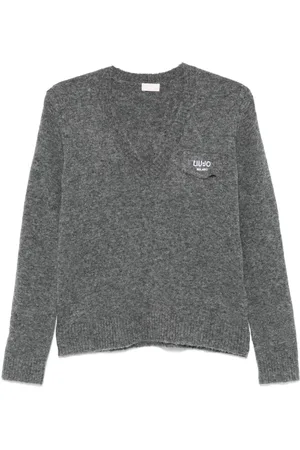 Liu Jo Logo-embroidered sweater