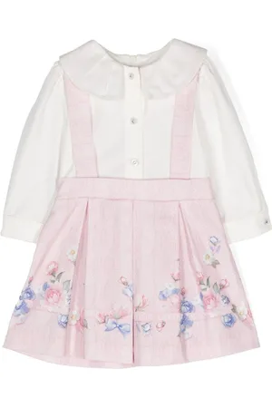 Lapin House Floral-print panelled dress