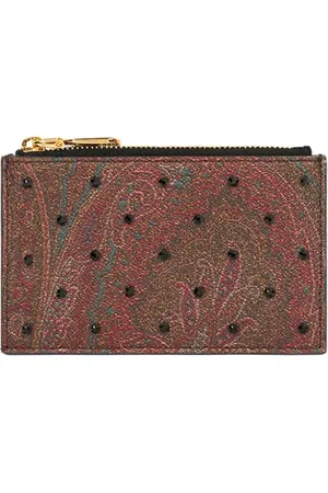 Etro Rhinestone paisley cardholder