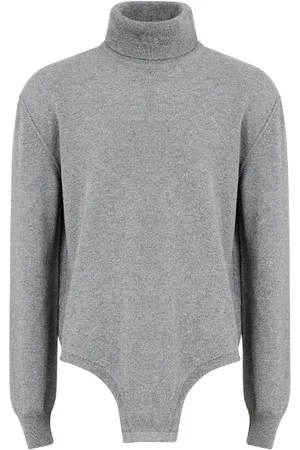 Maison Margiela Roll-neck long-sleeve knitted top
