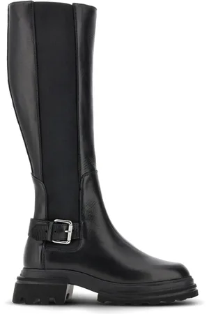 Hogan Buckled knee-high boots