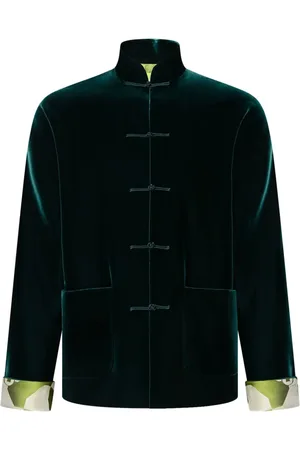 SHANGHAI TANG Silver Ingot velvet jacket